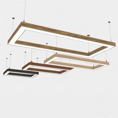 现代办公室吊灯3D模型下载